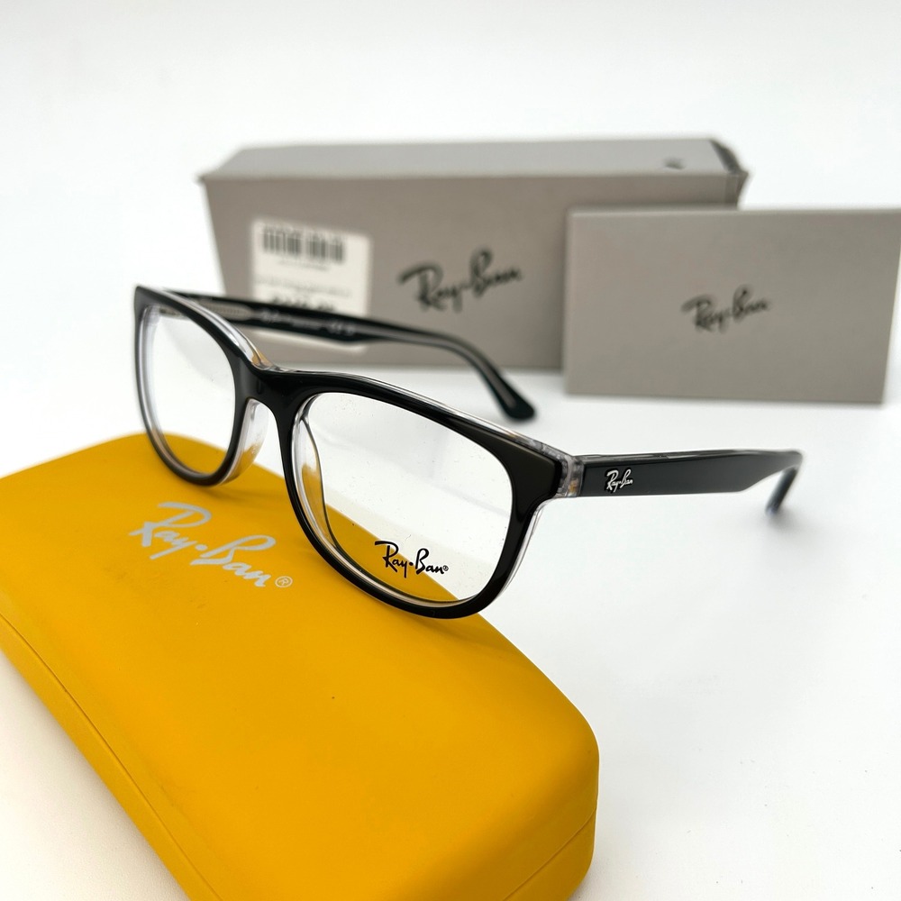 Ray-Ban Optics Kids Eyeglasses Frames Sz. 48-16-135 Black Transparent NEW RY1642